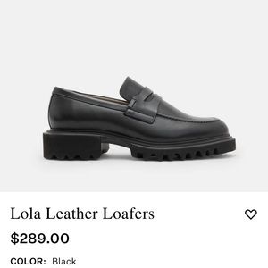 AllSaints Chunky Lola leather loafers NEW